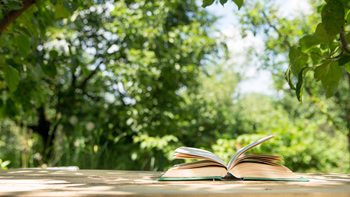 Summer reading and leisure time in nature